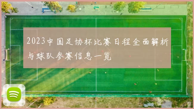 2023中国足协杯比赛日程全面解析与球队参赛信息一览